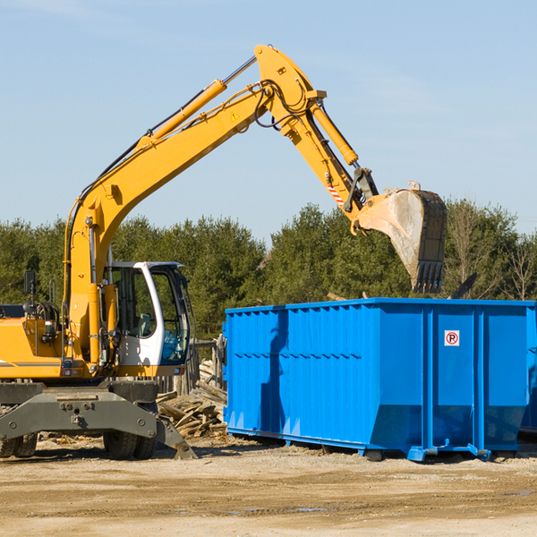 what size residential dumpster rentals are available in Jay Em